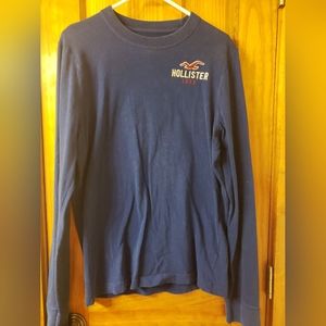 Hollister Long Sleeve Tee-Blue